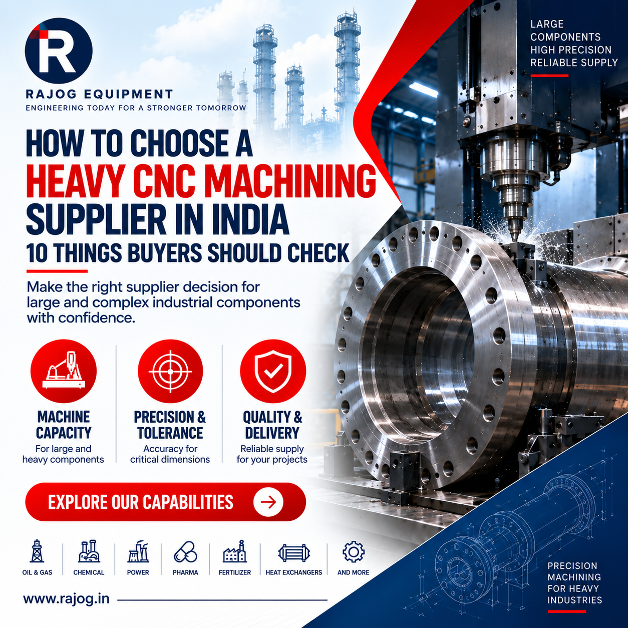 How to Choose a Heavy CNC Machining Supplier in India: 10 Things Buyers Should Check