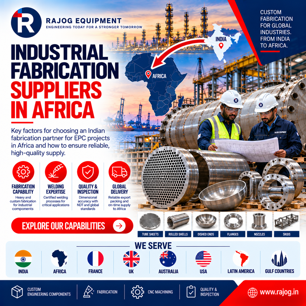 Industrial Fabrication Suppliers in Africa: Key Factors for Choosing an Indian Partner