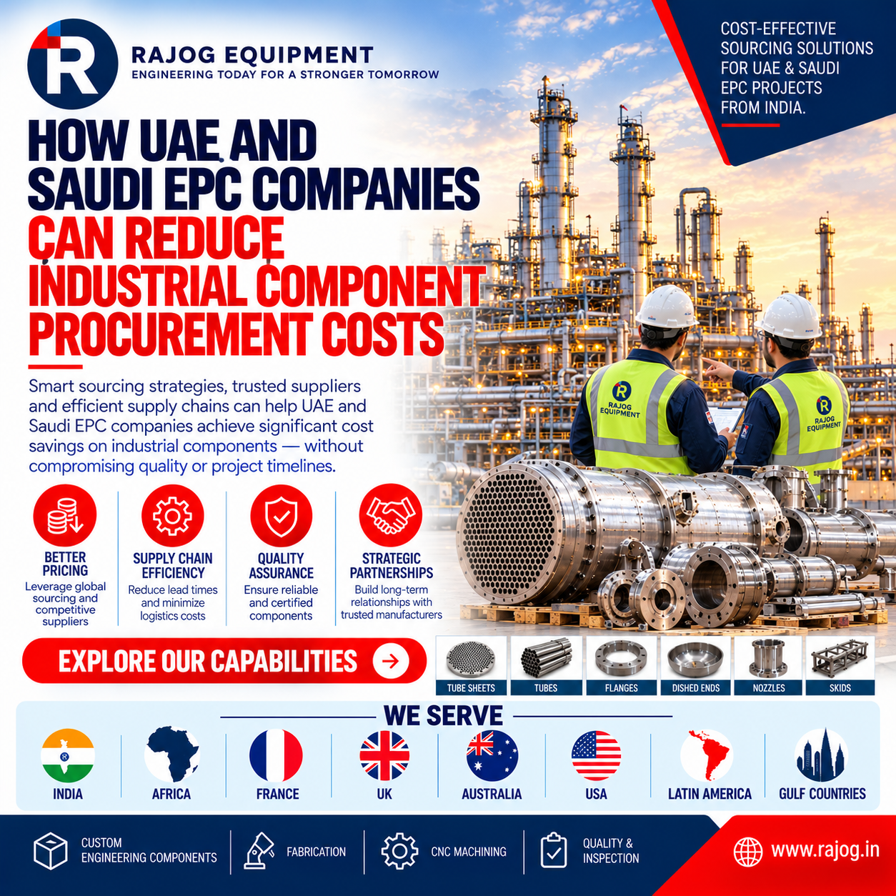 How UAE and Saudi EPC Companies Can Reduce Industrial Component Procurement Costs